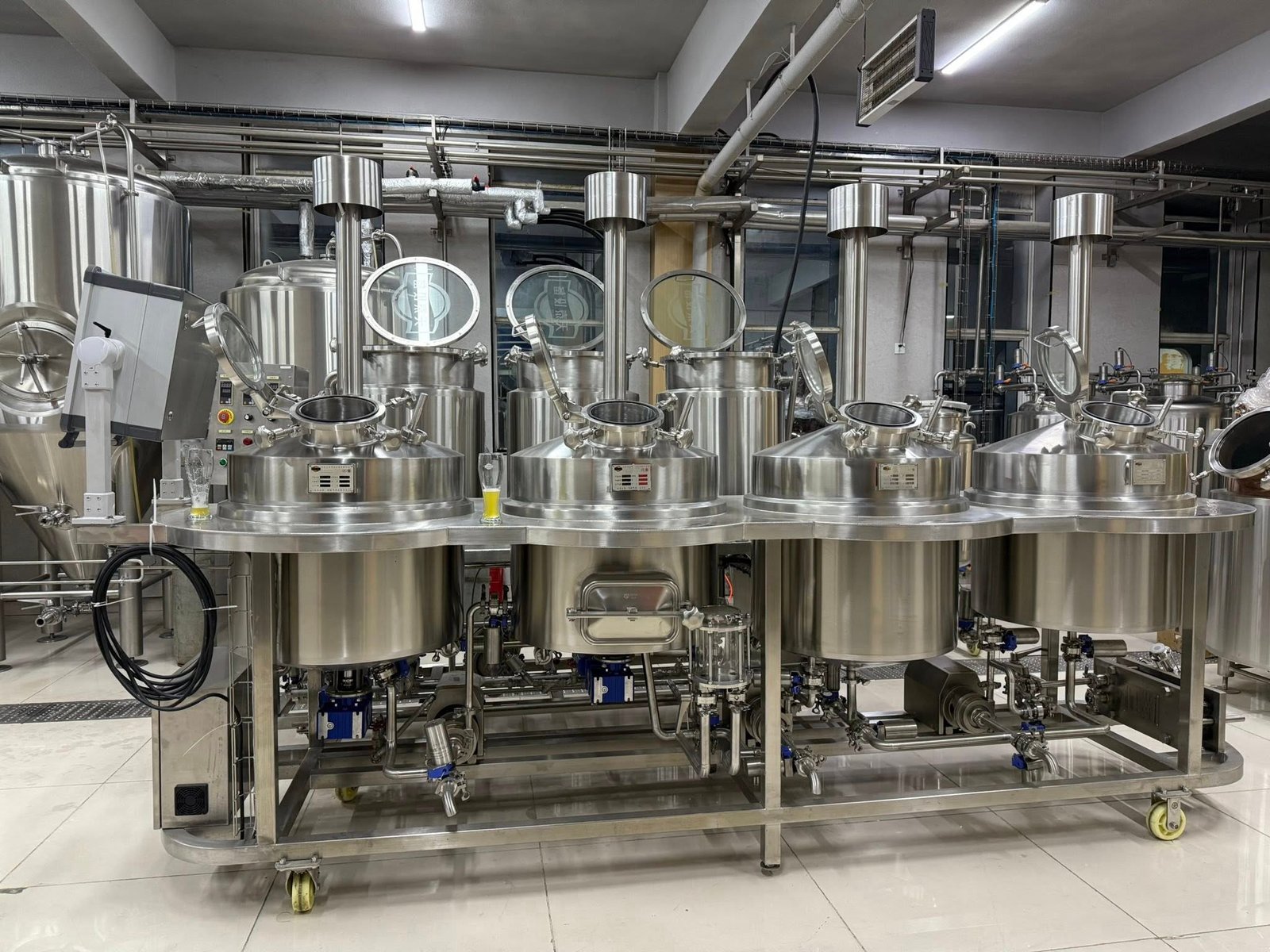Professional 100L Four-Vessel Pilot Brewing System